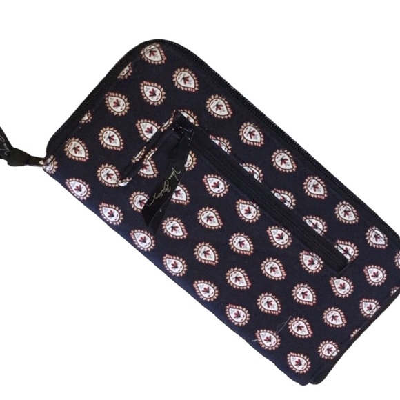 New Vera Bradley Paisley Print Wallet - Picture 2 of 16